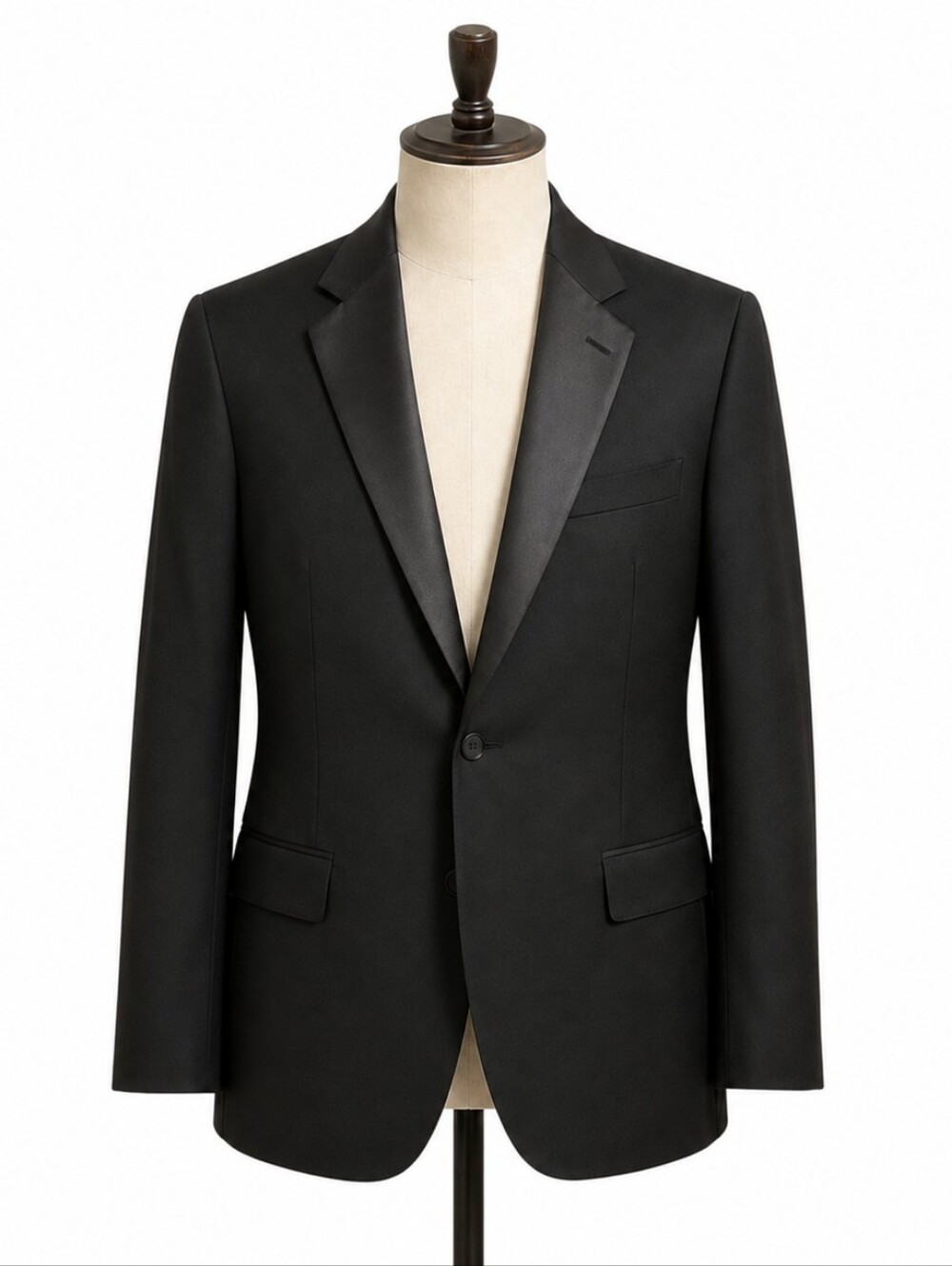 Brooks Brothers 1818 Fitzgerald Black Wool Tuxedo Jacket 40L Dinner Blazer